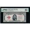 Image 1 : 1928 $5 Legal Tender Note PMG 65EPQ