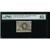 Image 1 : 5 Cent Second Issue Fractional Note PMG 63EPQ
