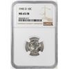Image 1 : 1945-D Mercury Dime Coin NGC MS65FB