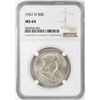 Image 1 : 1951-D Franklin Half Dollar Coin NGC MS64