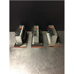 (3) ABB ROBOTICS 3HAB 4259-1/9 200 mA CHARGERS