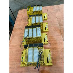 (4) FANUC A03B-0819-C002 WITH MODULES (SEE PICS)