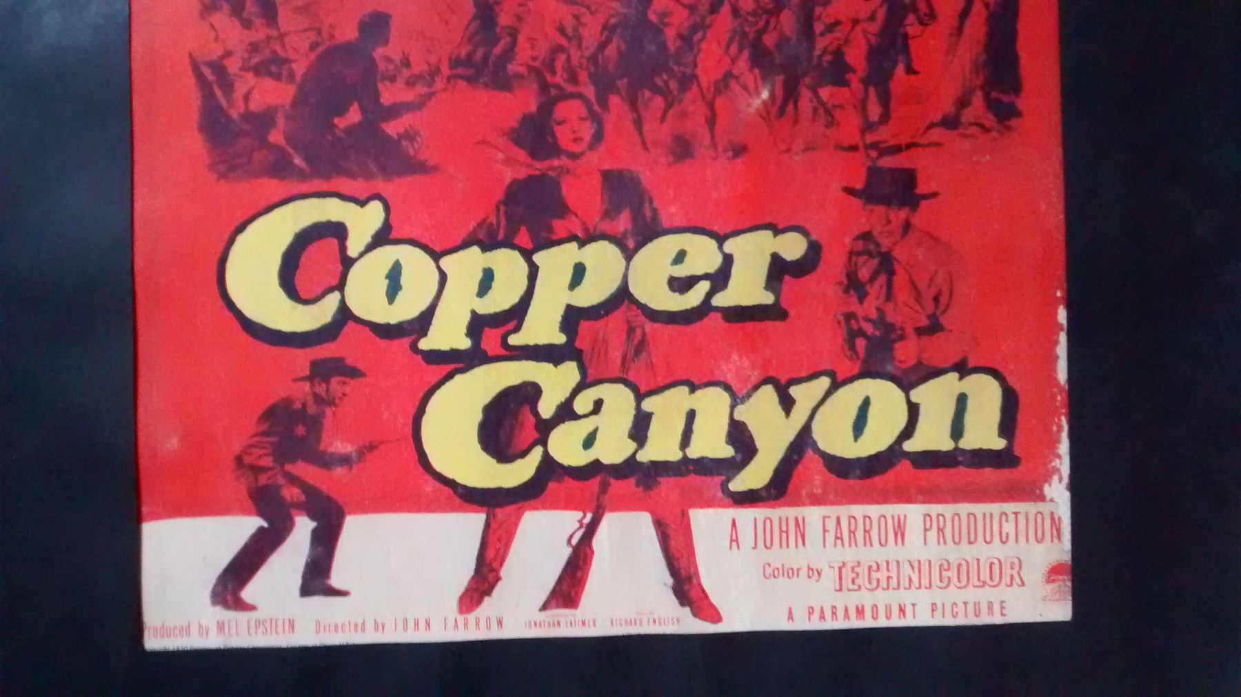 Vintage collectible poster, Copper Canyon, 1950