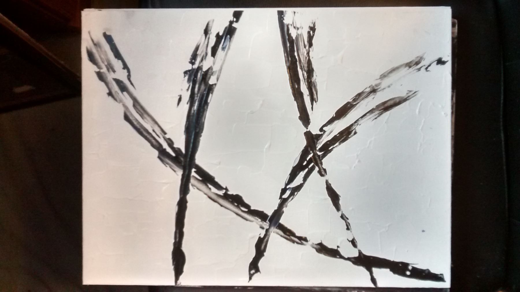 Original palette knife oil painting by Dolce Millano, Abstract art with