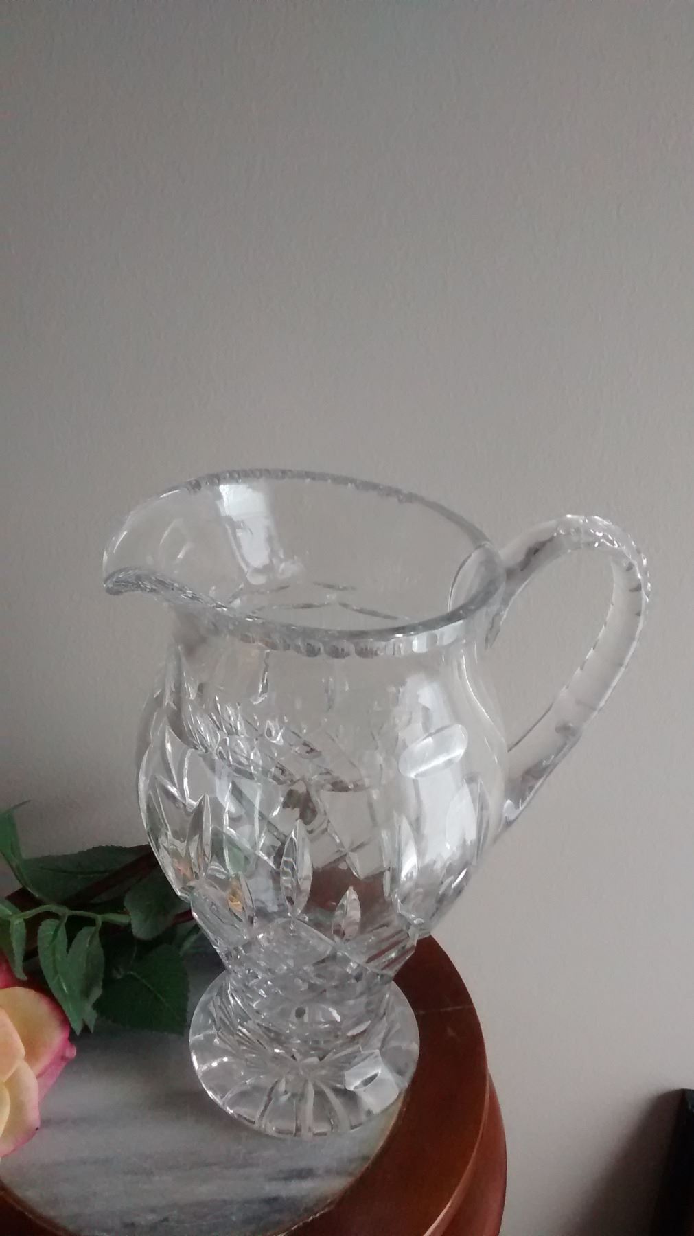Vintage POLONIA Crystal Ball Pitcher Made in Chech Heavy 24 % Lead ...