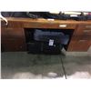 Image 1 : EXECUTIVE DESK 3'x6'x28" & 3 BLUE & BLACK MOBILE TRAVEL LUGGAGES
