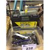 Image 2 : MASTERCRAFT 12" MINI WOOD LATHE AND ASSORTED PLIERS BOX OF CAR PARTS, PLASTIC RACKING AND MORE