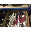 Image 2 : 3 BOXES OF ASSORTED SPORTS GEAR, HELMETS & TENNIS RACKETS AND LACROSSE