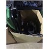 Image 1 : BOX OF ASSORTED BASEBALL BATS & SKI BOOTS AND MORE