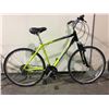 Image 1 : NEON YELLOW / BLACK NORCO MALAHAT 21-SPEED FRONT SUSPENSION CRUISER BIKE