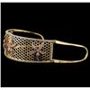 Image 3 : 2.25 ctw Diamond Cuff Bracelet - 14KT Yellow and Rose Gold