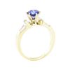 Image 4 : 1.39 ctw Sapphire and Diamond Ring - 14KT Yellow Gold