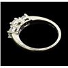 Image 3 : 1.00 ctw Diamond Three Stone Ring - 14KT White Gold