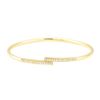 Image 1 : 0.30 ctw Diamond Flexible Cuff Bracelet - 18KT Yellow Gold