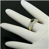 Image 3 : 14kt Yellow Gold 0.85 ctw Oval Sapphire and Round Diamond Band Ring