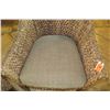 Image 8 : Qty 2 Woven Chairs w/ Upholstered Seats (26" Across)