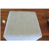 Image 2 : Gray Square Upholstered Ottoman 27" x 27" x 18"H