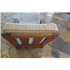 Image 8 : Wooden Armchair w/ Back & Seat Cushions 32"x35"x34"Ht