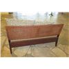 Image 8 : Wooden Bench w/ Seat Cushion, Woven Backrest & 2 Decorative Pillows 54" x 26.5" x 30"H