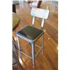 Image 8 : Round Metal Bar-Height Table w/ Wooden Top (37" Dia) & 4 Bar-Height Stools