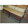 Image 8 : Qty 2 Wooden Chairs w/ Seat Cushion, Woven Backrest & 2 Decorative Pillows 28" x 22"D x 30"H
