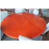 Image 2 : Large Round Table w/ Metal Base (30"Dia, 30"H) & 6 Upholstered Chairs