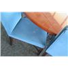 Image 8 : Large Round Table w/ Metal Base (30"Dia, 30"H) & 6 Upholstered Chairs