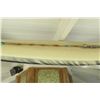 Image 8 : Repurposed Surfboard Ceiling Light Fixture, Black w/ Stripe/Swirl Pattern, Approx. 9ft Long