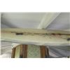 Image 8 : Repurposed Surfboard Ceiling Light Fixture, Gray w/ Wood Grain Pattern, Approx. 9ft Long