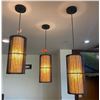 Image 1 : Qty 3 Cylinder Pendant Lights