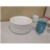 Image 8 : Box Misc Dishes & Glassware:  Saucers, Mugs, Glasses, etc