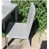 Image 1 : Qty 4 Gray Chairs, Woven Synthetic Material, Normal Ht (table in picture is NOT INCLUDED)