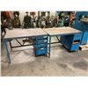 Image 1 : (2) Steel Frame Work Tables