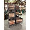 Image 2 : (10) Steel Frame, Wood Side Material Bins