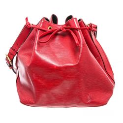 Louis Vuitton Red Epi Leather Noe PM Drawstring Shoulder Bag