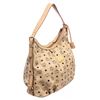 Image 1 : MCM Cream Coated Canvas Visetos Hobo Shoulder Bag