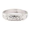 Image 2 : Engraved Straight Line Ring - Platinum