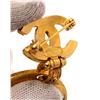 Image 6 : Chanel Vintage Gold-Tone CC Gripoix Drop Brooch