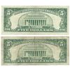 Image 2 : 1963 $5 Fine Red Seal Bill Lot of 2