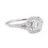 Image 1 : 0.86 ctw Diamond Ring - 14KT White Gold