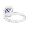 Image 3 : 2.58 ctw Sapphire And Diamond Ring - 14KT White Gold
