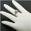 Image 3 : Antique Art Deco Platinum 0.78 ctw Old Mine Cut Diamond Filigree Engagement Ring