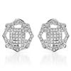 Image 1 : 14k White Gold 0.71CTW Diamond Earrings, (SI2-SI3/G-H)