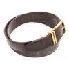 Image 1 : Louis Vuitton Dark Brown Damier Infini Reversible Boston Belt 100cm