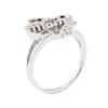 Image 4 : 0.22 ctw Gemstone and Diamond Ring - 14KT White Gold