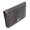 Image 2 : Chanel Black Caviar Leather CC Yen Wallet