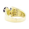 Image 3 : 1.65 ctw Blue Sapphire And Diamond Ring - 14KT Yellow Gold