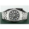 Image 3 : Rolex Mens Stainless Steel 36mm Black Diamond Dial Datejust Wristwatch With Role