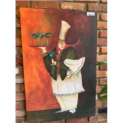 Large decor painting chef