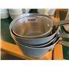 Image 2 : Lot of 4 small aluminum saucepans